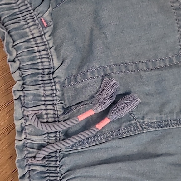 Baby Gap Blue Cotton Ruffled Drawstring Shorts 18-24m - Picture 4 of 6